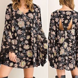 Boutique brand Floral boho shift dress